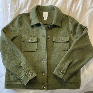 Joie jacket in earthy green colorway.
